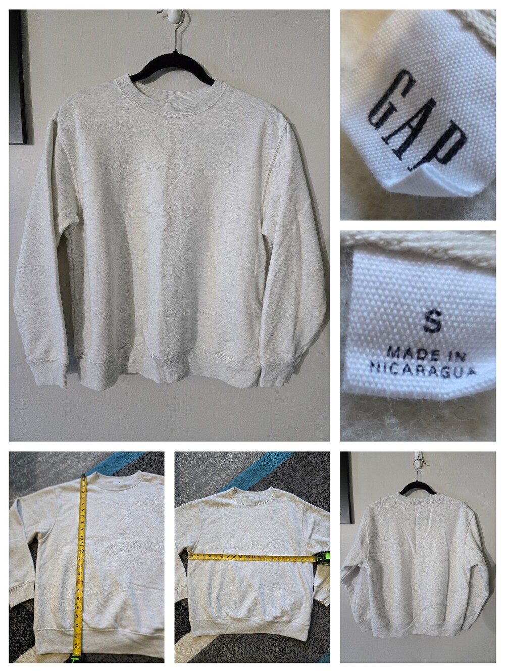 Gap Relaxed Crewneck Sweatshirt, S, NWOT